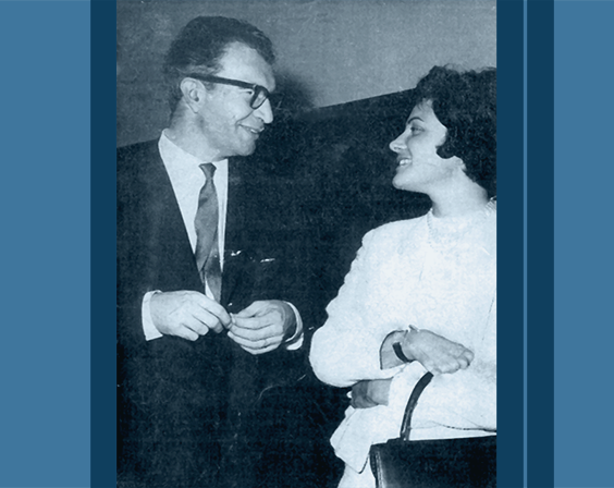 Lilian Terry and Dave Brubeck, Rome, 1961